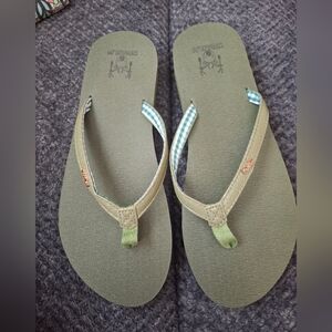 KUAILU Olive Green Sandals for Women
